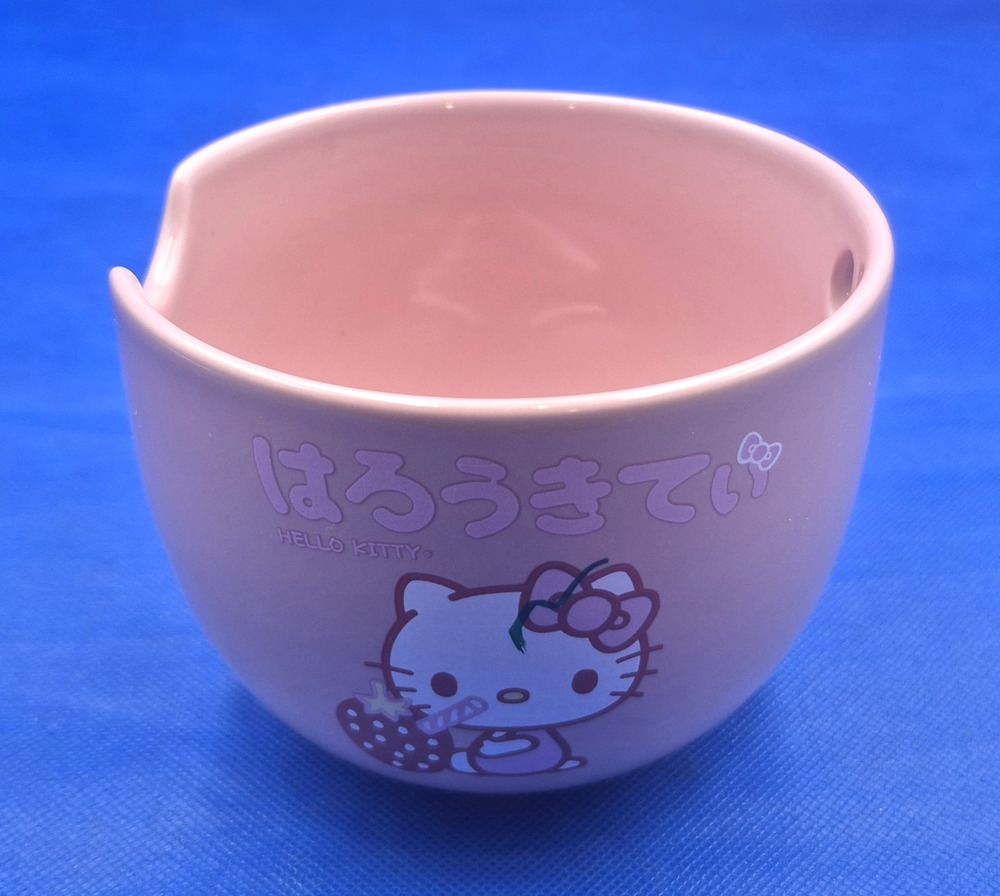 Sanrio Pink Hello Kitty Ramen Pho Bowl 4x5"